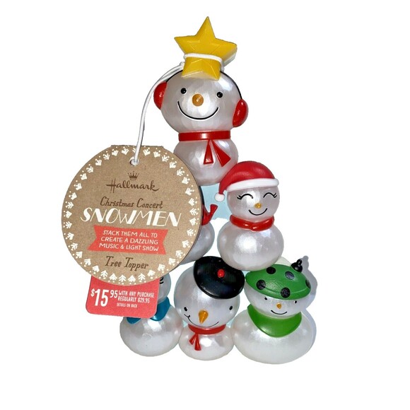 Hallmark 2014 Christmas Concert Snowmen Musical Band Original Tag Unused Works - Picture 1 of 5